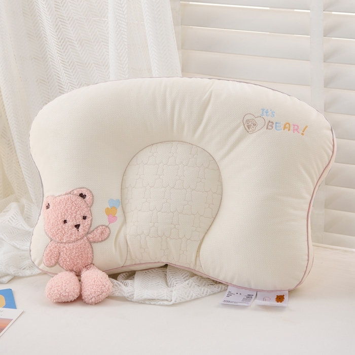 91家纺网 家纺一手货源 找家纺 （总）大熊枕芯 2025新款毛巾绣儿童护颈枕枕头枕芯