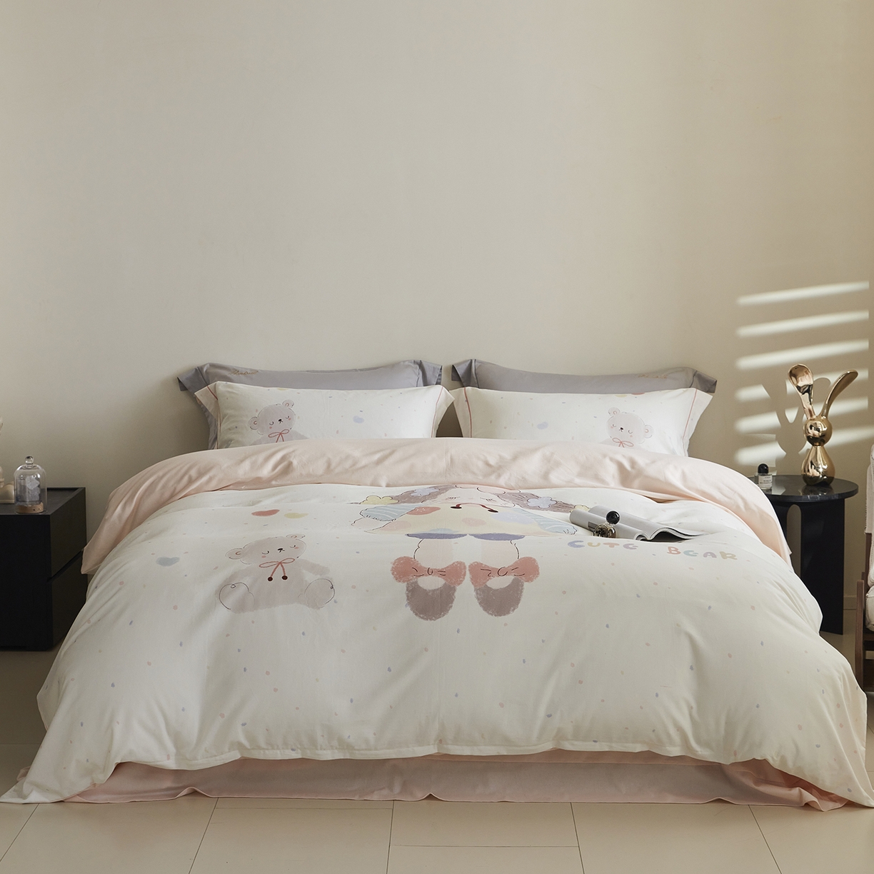 91家纺网 家纺一手货源 找家纺 （总）嘉汀兰家居 2025新款全棉纯棉大版数码印花生态磨毛四件套