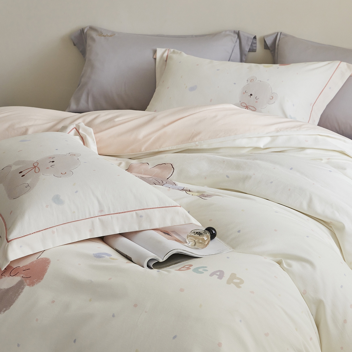 91家纺网 家纺一手货源 找家纺 （总）嘉汀兰家居 2025新款全棉纯棉大版数码印花生态磨毛四件套