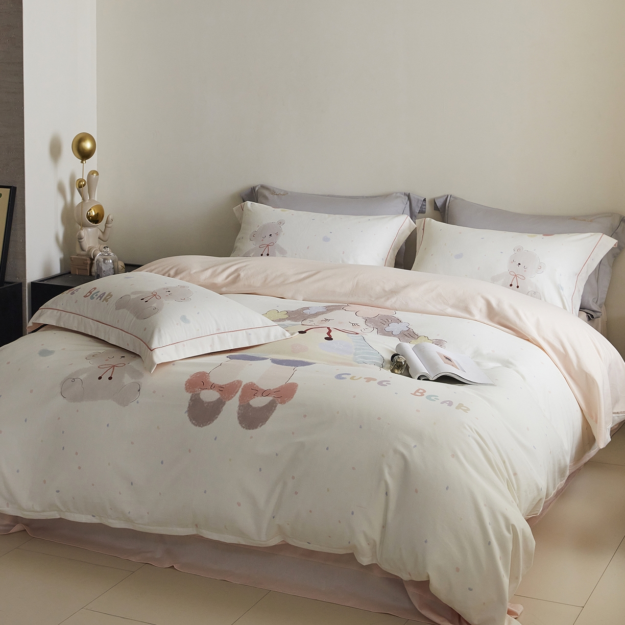 91家纺网 家纺一手货源 找家纺 （总）嘉汀兰家居 2025新款全棉纯棉大版数码印花生态磨毛四件套