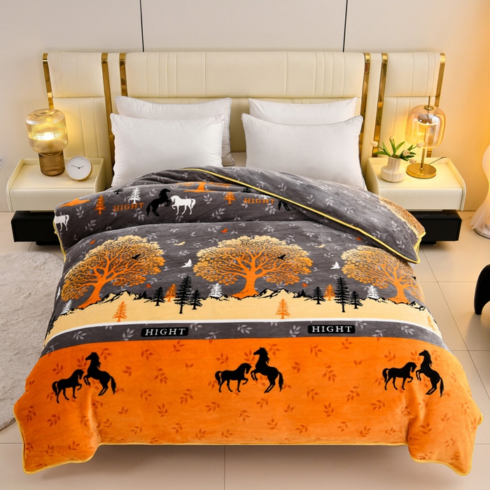 91家纺网 家纺一手货源 找家纺 （总）绒品荟家纺 2025新款加厚牛奶绒单被套金貂绒法莱绒冬季法兰绒高克重被罩