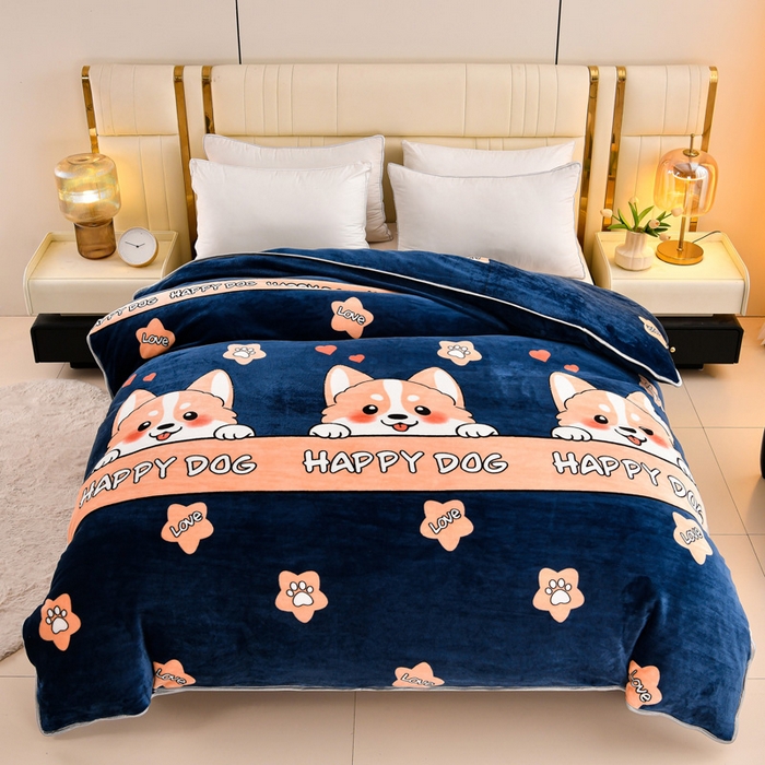 91家纺网 家纺一手货源 找家纺 （总）绒品荟家纺 2025新款加厚牛奶绒单被套金貂绒法莱绒冬季法兰绒高克重被罩