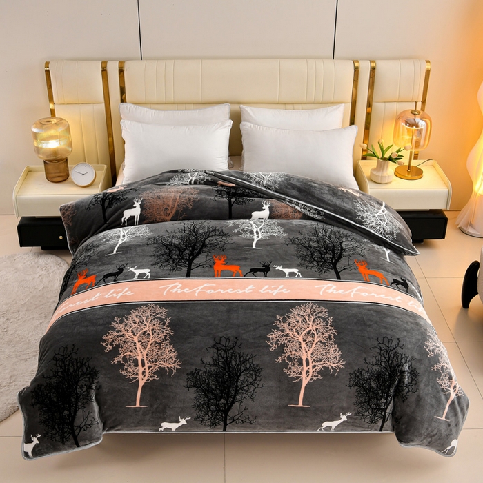 91家纺网 家纺一手货源 找家纺 （总）绒品荟家纺 2025新款加厚牛奶绒单被套金貂绒法莱绒冬季法兰绒高克重被罩