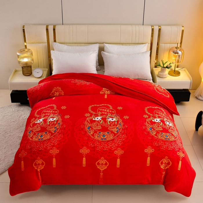 91家纺网 家纺一手货源 找家纺 （总）绒品荟家纺 2025新款加厚牛奶绒单被套金貂绒法莱绒冬季法兰绒高克重被罩