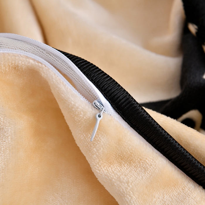 91家纺网 家纺一手货源 找家纺 绒品荟家纺 2025新款8.5斤加厚牛奶绒金貂绒法莱绒四件套三件套冬季法兰绒床裙款高克重情人结