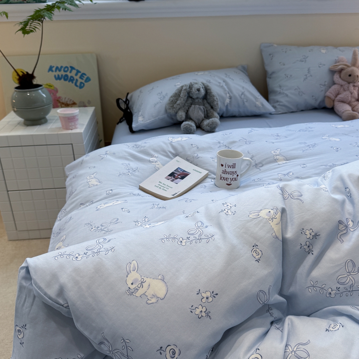 91家纺网 家纺一手货源 找家纺 （总）慕尚家纺 2025新款全棉母婴级双层纱四件套