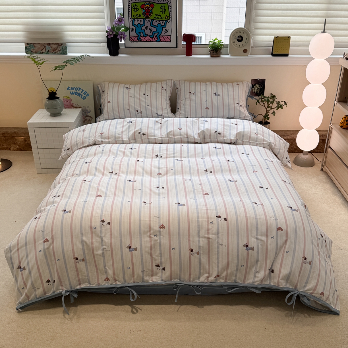 91家纺网 家纺一手货源 找家纺 （总）慕尚家纺 2025新款全棉母婴级双层纱四件套