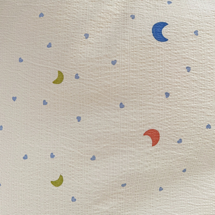 91家纺网 家纺一手货源 找家纺 梦纤绒 2025新款云感木棉皱皱双层纱四件套-简单款 星空蓝