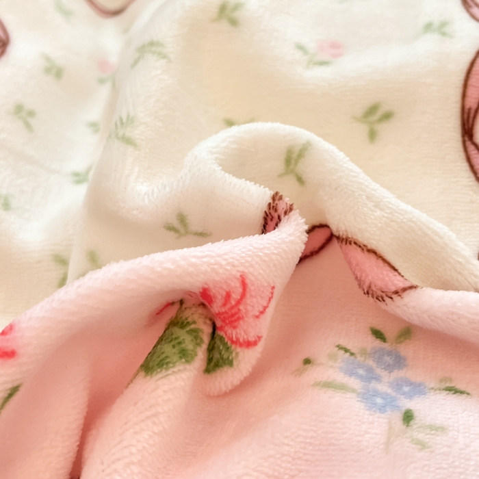 91家纺网 家纺一手货源 找家纺 眠博士 2025新款烂花牛奶绒印花牛奶绒加厚保暖简单款四件套 简单款-方格兔