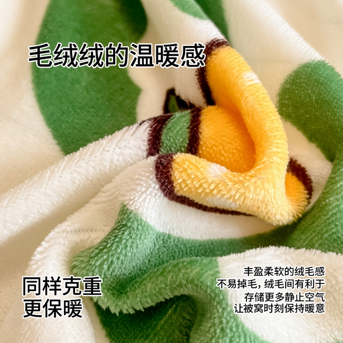 91家纺网 家纺一手货源 找家纺 眠博士 2025新款烂花牛奶绒印花牛奶绒加厚保暖简单款四件套 简单款-快乐汪汪