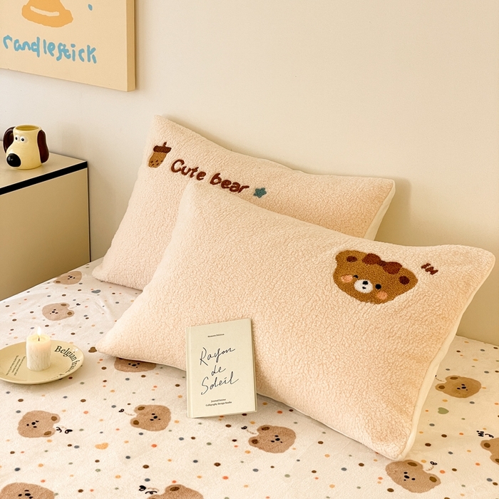 91家纺网 家纺一手货源 找家纺 （总）川悦生活 2025新款泰迪绒毛巾绣卡通四件套