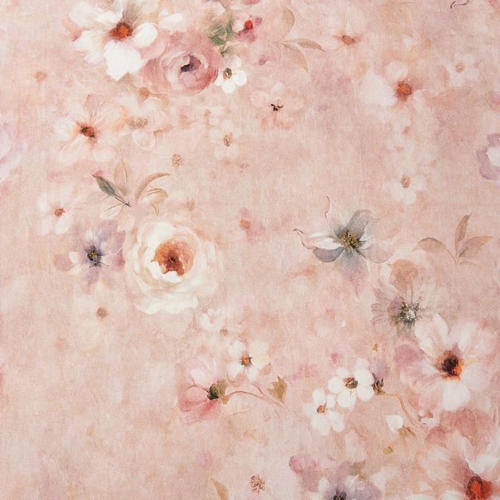 91家纺网 家纺一手货源 找家纺 缦彩 2025新款100%全棉A类数码印花床裙遮丑花边床单床罩四件套 成瑾-粉