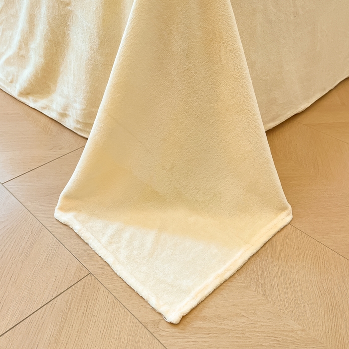 91家纺网 家纺一手货源 找家纺 眠博士 2025新款烂花牛奶绒印花牛奶绒加厚保暖简单款四件套 简单款-律动条纹