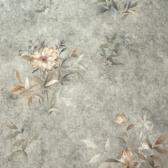 91家纺网 家纺一手货源 找家纺 缦彩 2025新款100%全棉A类数码印花床裙遮丑花边床单床罩四件套 梦境-灰