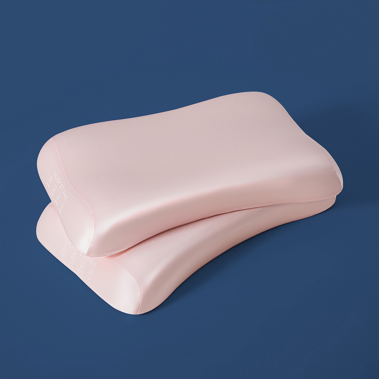 91家纺网 家纺一手货源 找家纺 贵夫人 2025新款情侣款零压力深睡枕枕头枕芯 粉色/对