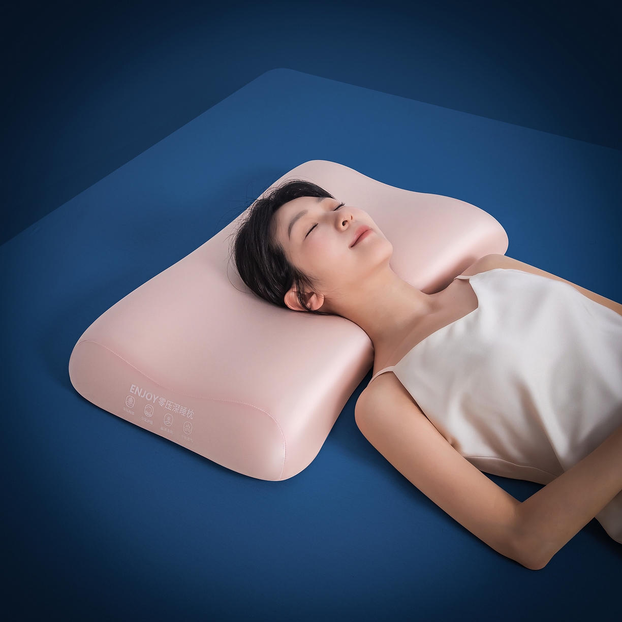 91家纺网 家纺一手货源 找家纺 贵夫人 2025新款情侣款零压力深睡枕枕头枕芯 粉色/对