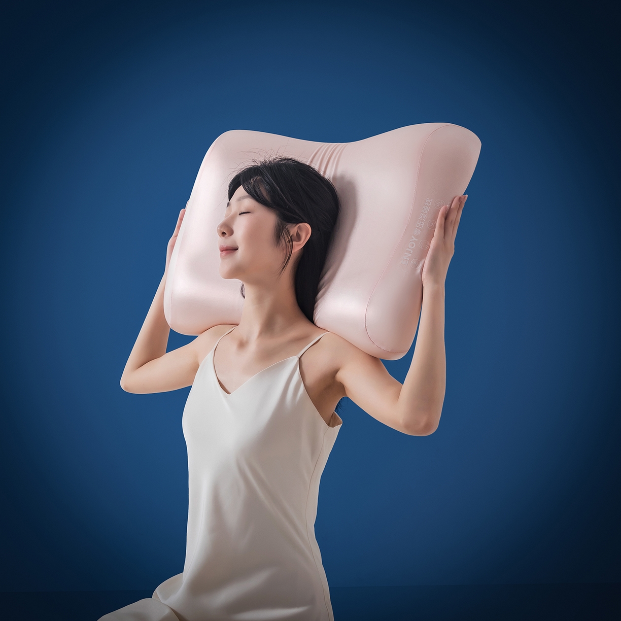 91家纺网 家纺一手货源 找家纺 贵夫人 2025新款情侣款零压力深睡枕枕头枕芯 粉色/只