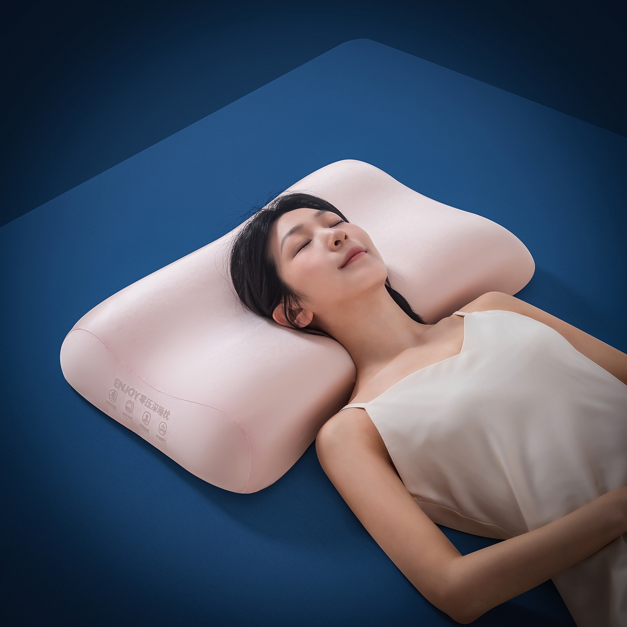 91家纺网 家纺一手货源 找家纺 贵夫人 2025新款情侣款零压力深睡枕枕头枕芯 粉色/对