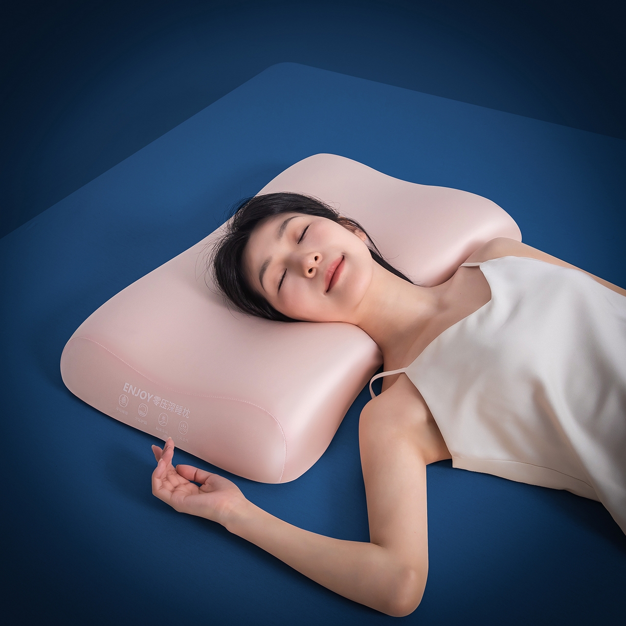 91家纺网 家纺一手货源 找家纺 贵夫人 2025新款情侣款零压力深睡枕枕头枕芯 粉色/只