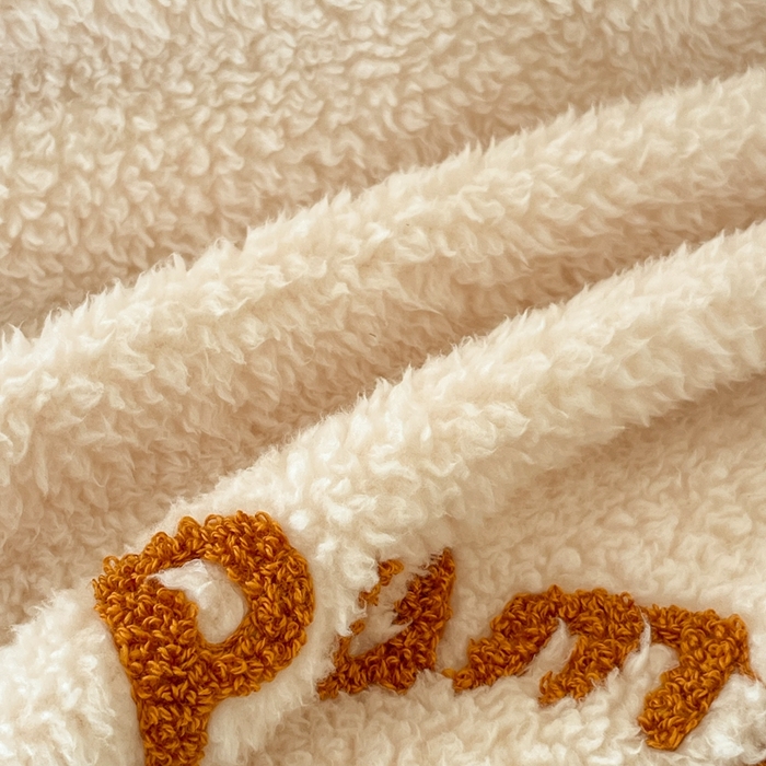 91家纺网 家纺一手货源 找家纺 川悦生活 2025新款泰迪绒毛巾绣卡通四件套 怪味南瓜