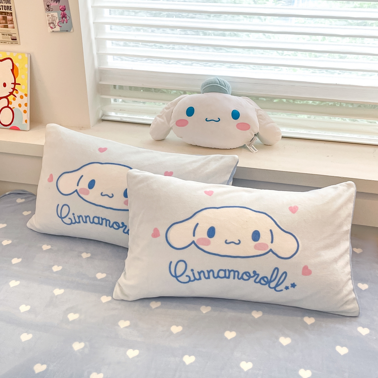 91家纺网 家纺一手货源 找家纺 暮思家居 2025新款正版授权三丽鸥大阪数码印花高克重加厚保暖牛奶绒四件套 绒大阪-开心玉桂狗