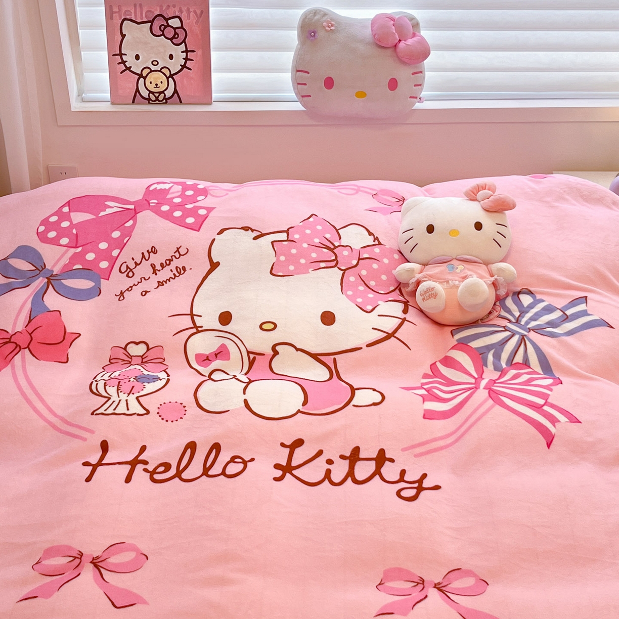 91家纺网 家纺一手货源 找家纺 暮思家居 2025新款正版授权三丽鸥大阪数码印花高克重加厚保暖牛奶绒四件套 绒大阪-美美KT