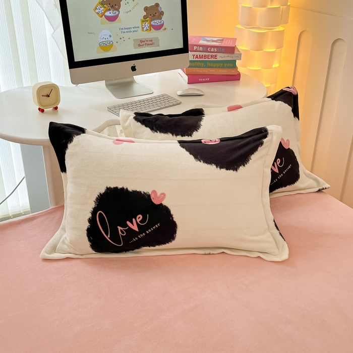 91家纺网 家纺一手货源 找家纺 眠博士 2025新款烂花牛奶绒印花牛奶绒加厚保暖简单款四件套 简单款-少女梦