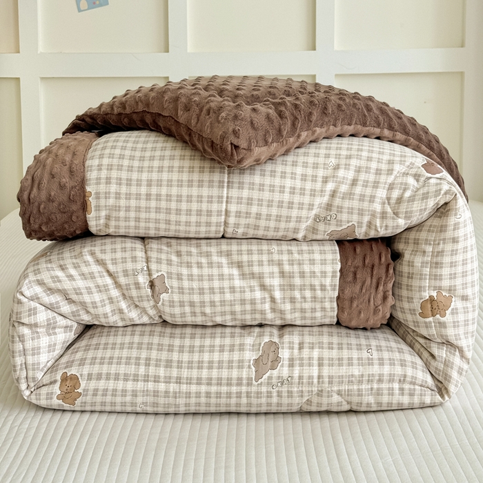 91家纺网 家纺一手货源 找家纺 （总）宜梦家居 2025新款纯棉豆豆被冬被被子被芯