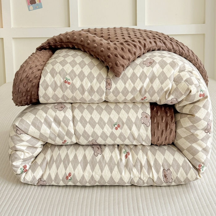 91家纺网 家纺一手货源 找家纺 （总）宜梦家居 2025新款纯棉豆豆被冬被被子被芯