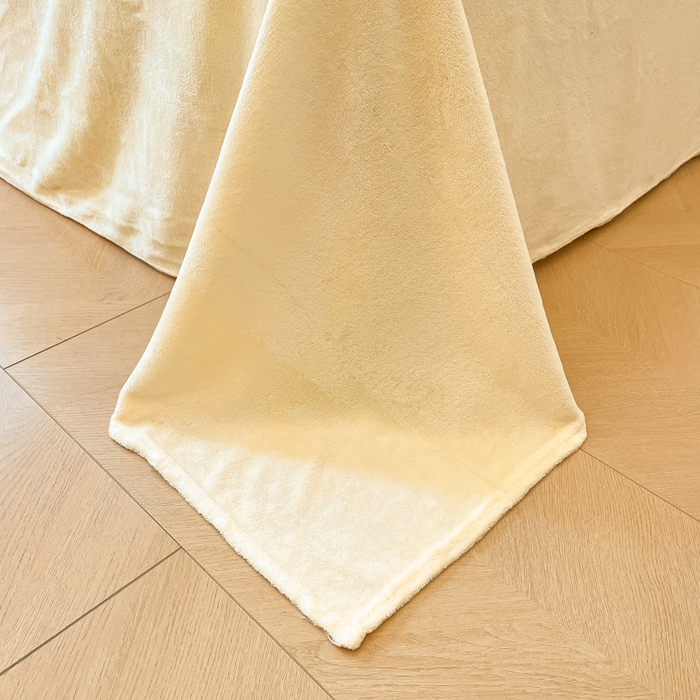 91家纺网 家纺一手货源 找家纺 眠博士 2025新款烂花牛奶绒印花牛奶绒加厚保暖简单款四件套 简单款-时尚条纹