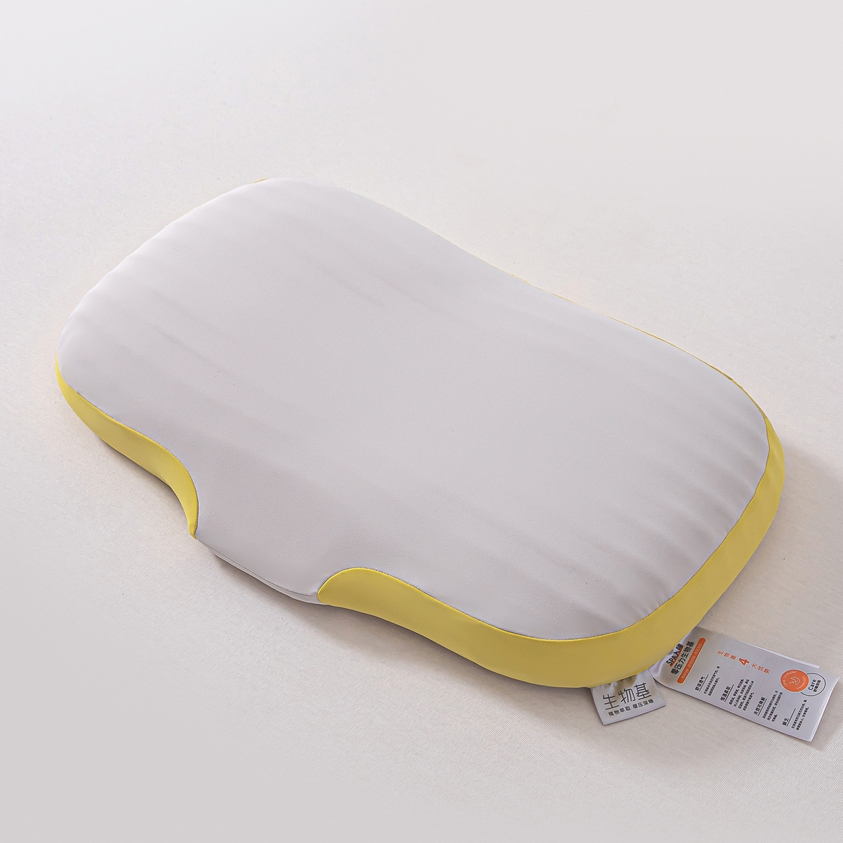 91家纺网 家纺一手货源 找家纺 贵夫人 2025新款0度棉生物基枕枕头枕芯-亲子款 40*60cm成人款一只装-黄色