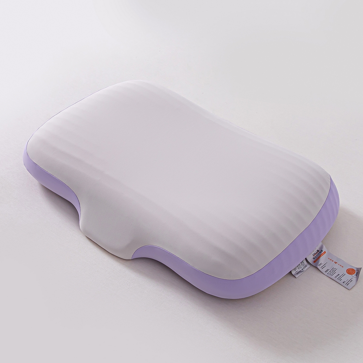 91家纺网 家纺一手货源 找家纺 贵夫人 2025新款0度棉生物基枕枕头枕芯-亲子款 40*60cm成人款一对装-紫色