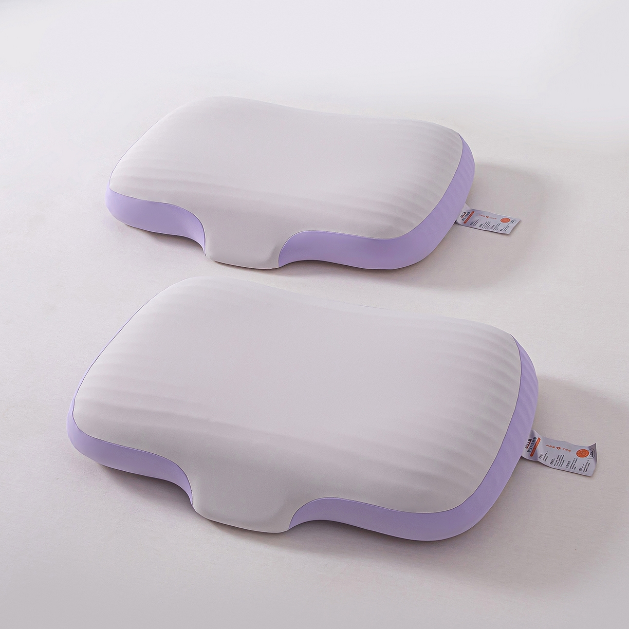 91家纺网 家纺一手货源 找家纺 贵夫人 2025新款0度棉生物基枕枕头枕芯-亲子款 40*60cm成人款一对装-紫色