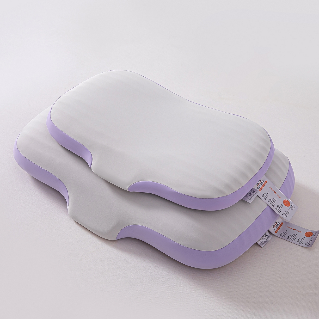 91家纺网 家纺一手货源 找家纺 贵夫人 2025新款0度棉生物基枕枕头枕芯-亲子款 30*50cm儿童款一只装-紫色