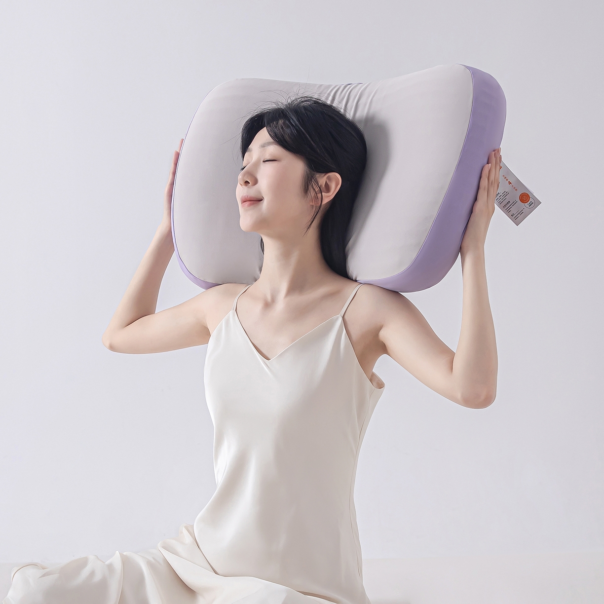 91家纺网 家纺一手货源 找家纺 贵夫人 2025新款0度棉生物基枕枕头枕芯-亲子款 30*50cm儿童款一只装-紫色