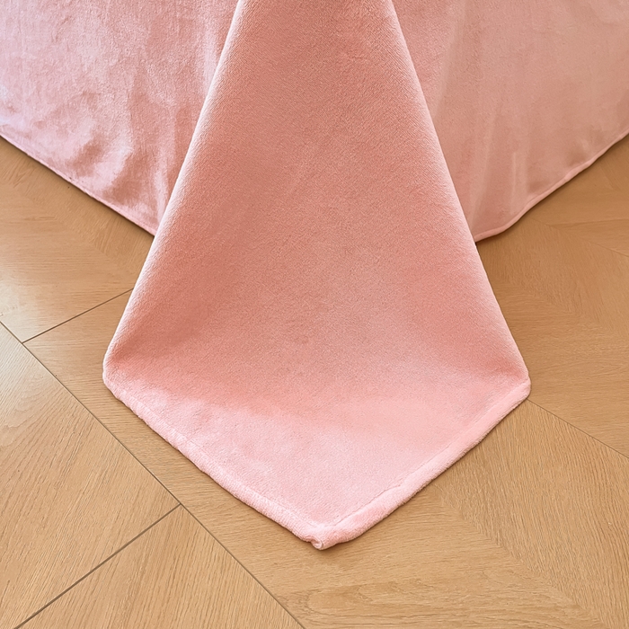 91家纺网 家纺一手货源 找家纺 眠博士 2025新款烂花牛奶绒印花牛奶绒加厚保暖简单款四件套 简单款-幸福小猫