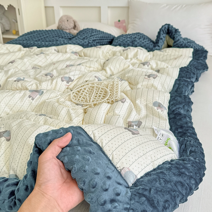 91家纺网 家纺一手货源 找家纺 （总）宜梦家居 2025新款纯棉豆豆被冬被被子被芯