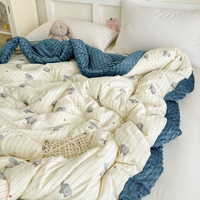 91家纺网 家纺一手货源 找家纺 （总）宜梦家居 2025新款纯棉豆豆被冬被被子被芯