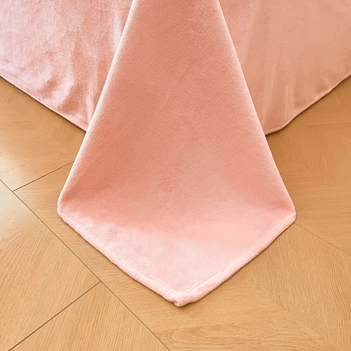 91家纺网 家纺一手货源 找家纺 眠博士 2025新款烂花牛奶绒印花牛奶绒加厚保暖简单款四件套 简单款-音乐猫咪