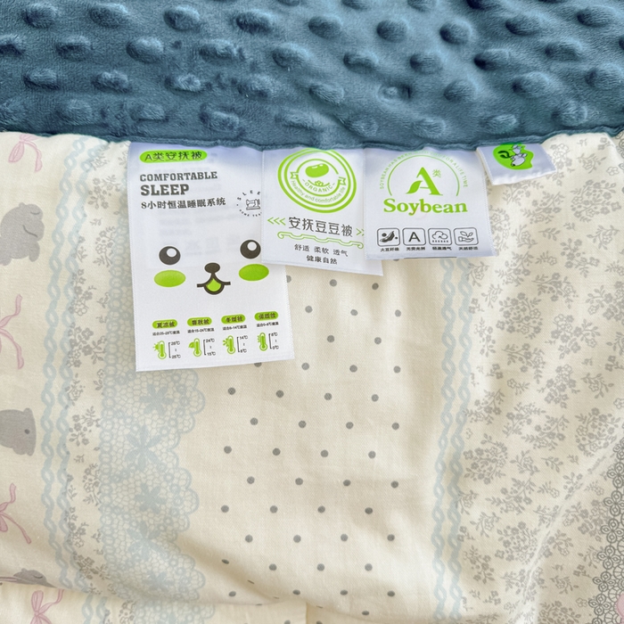 91家纺网 家纺一手货源 找家纺 宜梦家居 2025新款纯棉豆豆被冬被被子被芯 花边兔