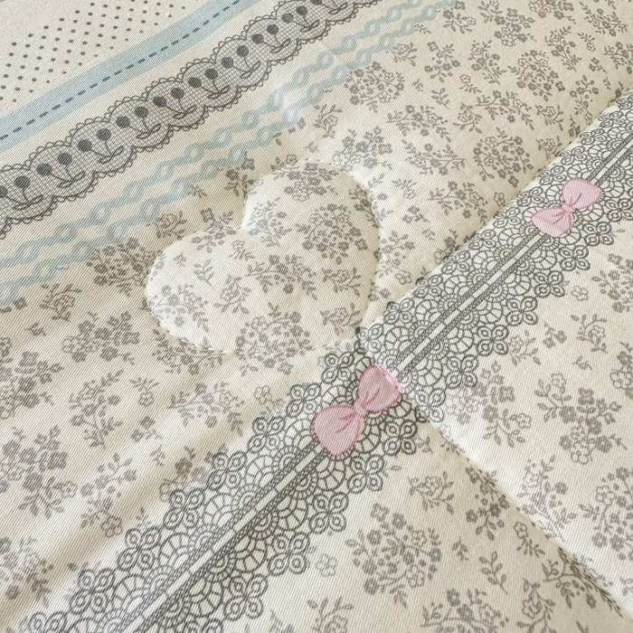 91家纺网 家纺一手货源 找家纺 宜梦家居 2025新款纯棉豆豆被冬被被子被芯 花边兔