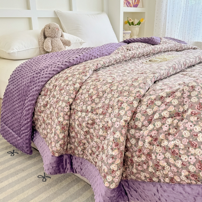 91家纺网 家纺一手货源 找家纺 宜梦家居 2025新款纯棉豆豆被冬被被子被芯 流云逐梦