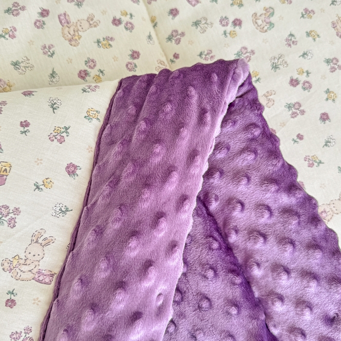 91家纺网 家纺一手货源 找家纺 宜梦家居 2025新款纯棉豆豆被冬被被子被芯 栖居小兔