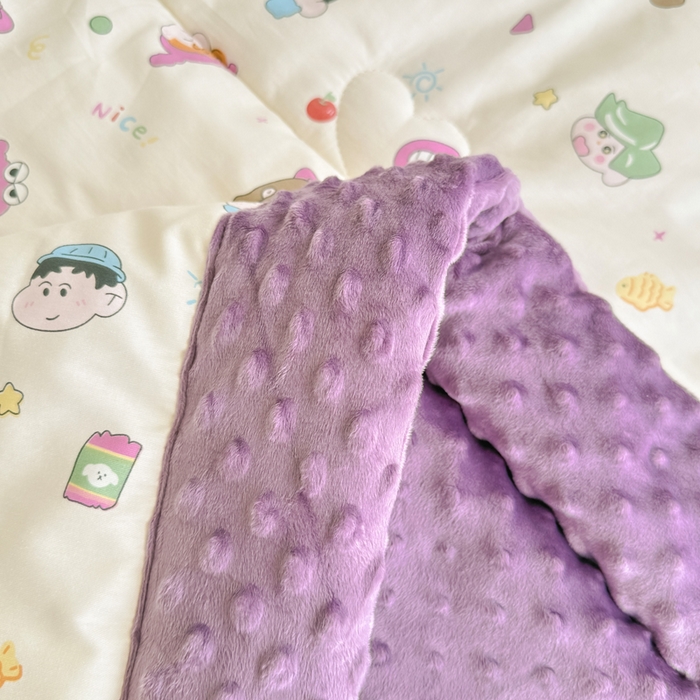 91家纺网 家纺一手货源 找家纺 宜梦家居 2025新款纯棉豆豆被冬被被子被芯 新新一家