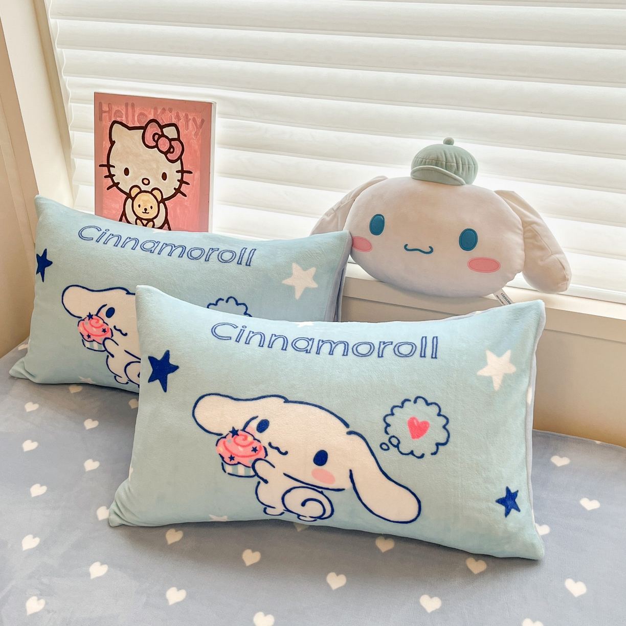 91家纺网 家纺一手货源 找家纺 （总）暮思家居 2025新款正版授权三丽鸥大阪数码印花高克重加厚保暖牛奶绒单品枕套枕套单件单枕套