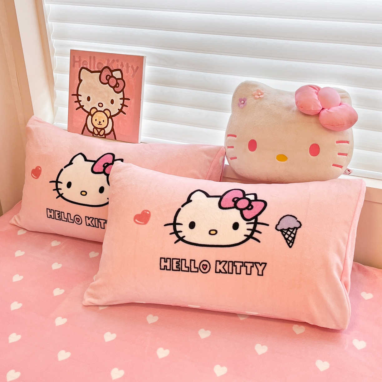 91家纺网 家纺一手货源 找家纺 （总）暮思家居 2025新款正版授权三丽鸥大阪数码印花高克重加厚保暖牛奶绒单品枕套枕套单件单枕套