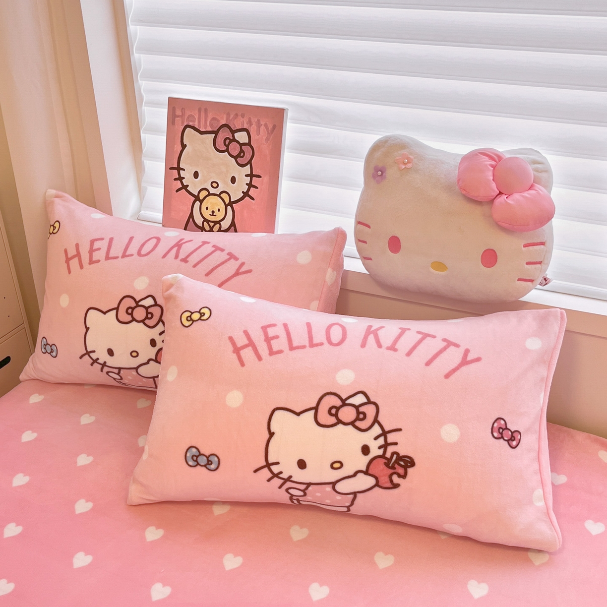 91家纺网 家纺一手货源 找家纺 （总）暮思家居 2025新款正版授权三丽鸥大阪数码印花高克重加厚保暖牛奶绒单品枕套枕套单件单枕套