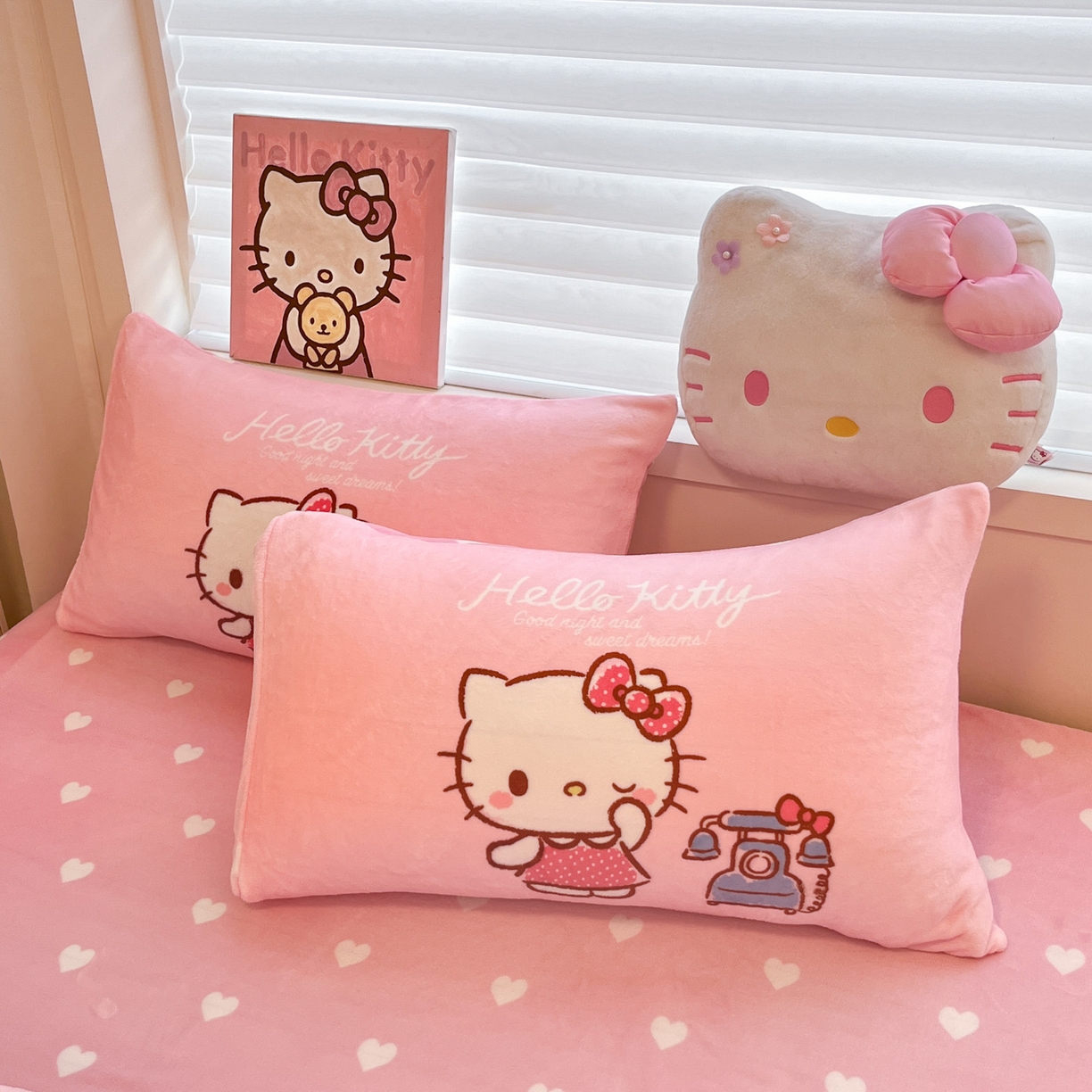 91家纺网 家纺一手货源 找家纺 （总）暮思家居 2025新款正版授权三丽鸥大阪数码印花高克重加厚保暖牛奶绒单品枕套枕套单件单枕套