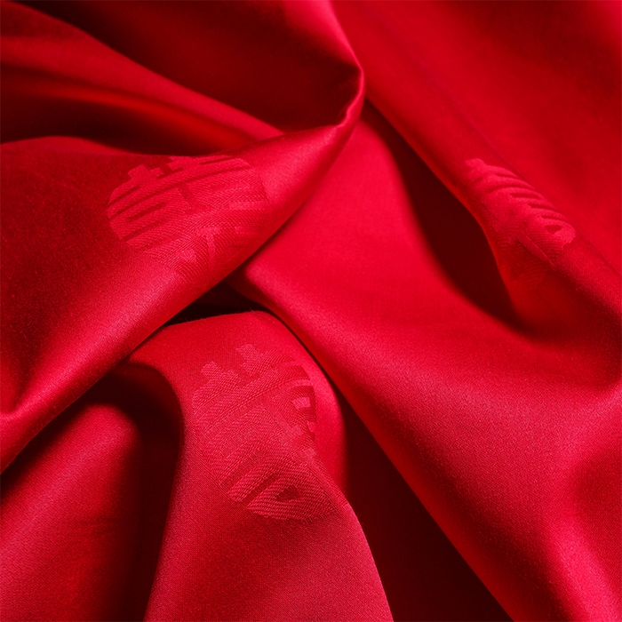 91家纺网 家纺一手货源 找家纺 千禧家纺 2025新款双面长绒棉提花工艺重工刺绣婚庆多件套 天配龙凤