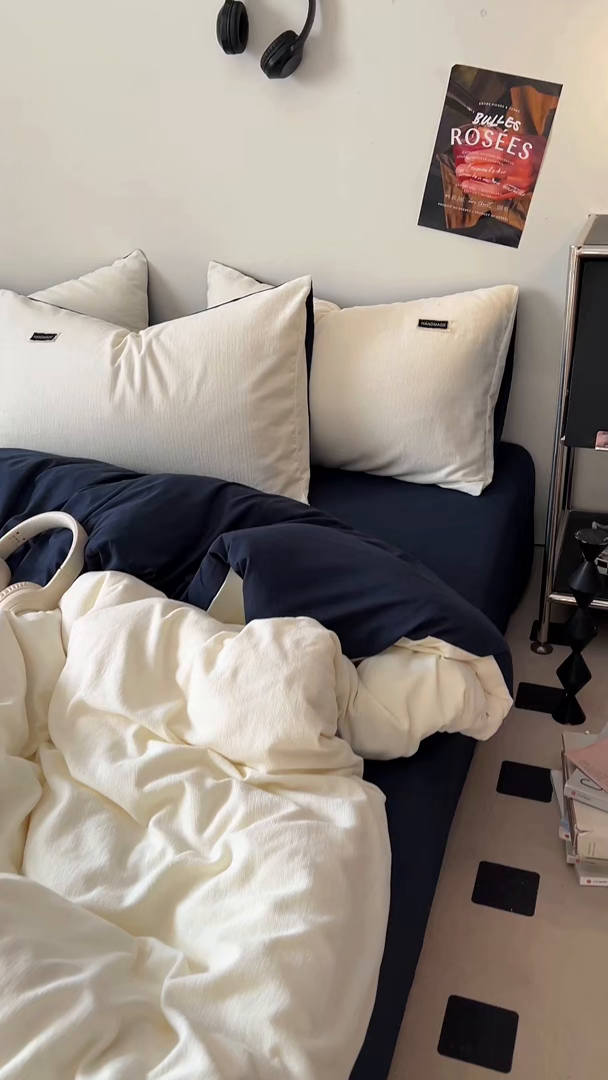 91家纺网 家纺一手货源 找家纺 （总）悦织湾家纺 2025新款雪尼尔亲肤四件套轻奢透气纯色单双人学生宿舍床上用品三四件套